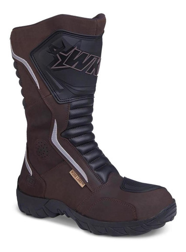 Bota Hombre Motociclista Protector Sport Workland 76227 Café