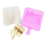 Pack X4 Molde Para Helados Silicona Molde Helados Hello Kitty Palet Multicolor Moldes Silicona Moldes De Chocolate Insumos Reposteria Pasteleriacl