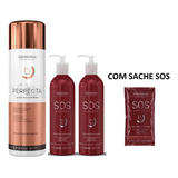 Kit Alisamento Reconstrucao Selagem Perfecta 1l + Sos 500g