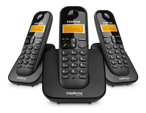 Telefone Sem Fio Intelbras Ts 3113 Trio (base Ramais) 2 +