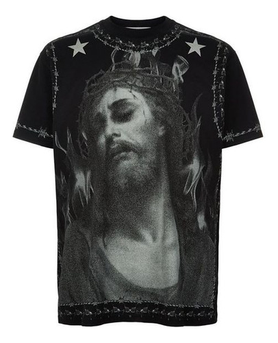 Playera Givenchy Black Piqué Jesus