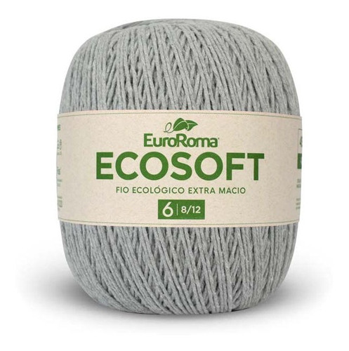 Barbante Ecosoft Euroroma Nº06 422g- 270 Cinza