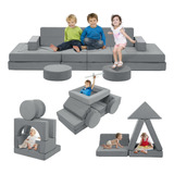 Edbuosy Sofa Modular De 22 Piezas Para Ninos, Sofa Infantil 