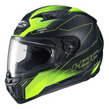 Casco Cerrado Hjc I10 Taze Verde Mate Super Outlet