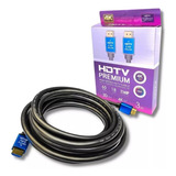 Cable Hdmi 3 Metros V2.0 Real 4k 3d Dorado Ethernet Amitosa7