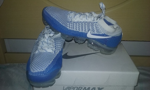 Tenis Nike Vapormax 2.0 Azul E Branco Nº41 Original + Brinde