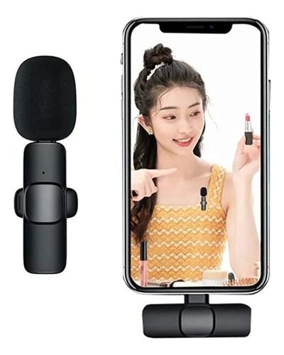 Microfone Lapela Celular Sem Fio Android Tipo C Sem Ruído