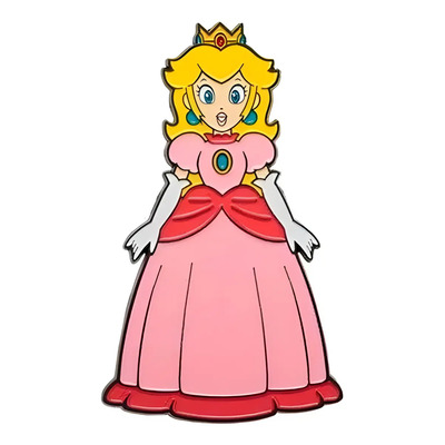 Pin Super Mario Peach Rosa Metal Bioworld para Ropa y Accesorios | Meses sin interés