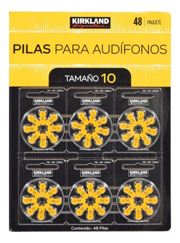 Baterías Para Auxiliares Auditivos Tamaño 10 48 Piezas