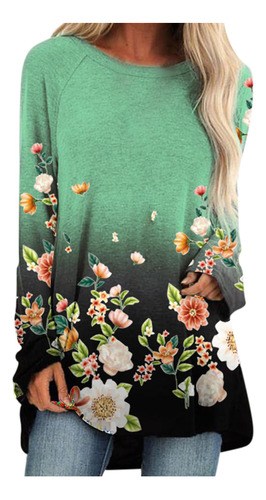 Camiseta Nueva Para Mujer, Camisa Con Estampado De Flores Y