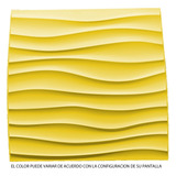 Panel Decorativo 3d Pvc Interior Exterior D107 Golden Yellow