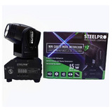 Steelpro Mini Cabeza Móvil Beam Rgbw 4en1 15 Watts Dmx Audio