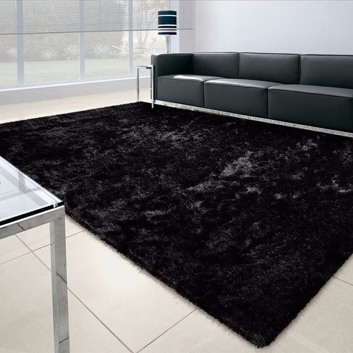 Tapete Peludo Felpudo Sala Shaggy Luxo 100x150 Promoção