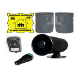 Kit Alarma Exterior, Barrera Infrarroja + Sirena,perimetral