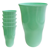 Vasos De Plastico Rigido Ondeado Colores Pastel X 6 Unidades