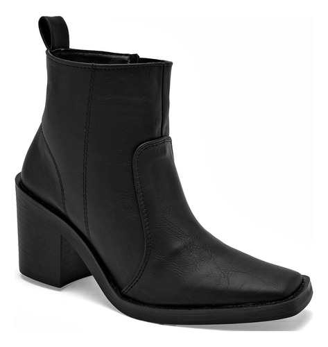 Bota Vaquera Been Class 17487 Color Negro Para Mujer Tx7