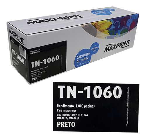 Toner Maxprint Compatível Com Tn 1060 Kit C/03 Unidades