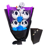 Ramo De Peluche Jack Skellington Halloween+rosa Eterna+caja