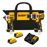 Dewalt Rotomartillo+llave De Impacto Dck287e2 B Power Stack