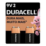 2x Bateria Duracell Alcalina 9v Original 9 Volts