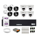 Kit Intelbras, 8 1220b Full Color, Dvr Mhdx 1008c, Hd Purple