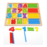 Set Numeros Y Operaciones Matematicas Madera Montessori