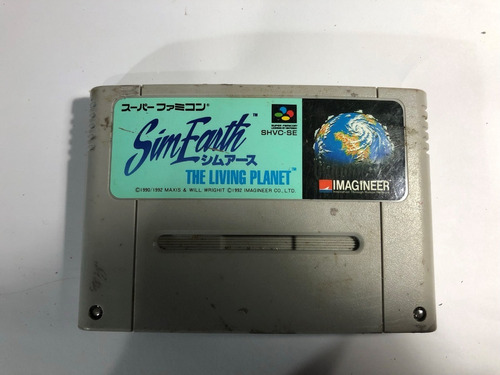 Juego Nintendo Super Famicom Sim Earth The Living Planet