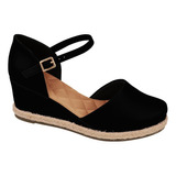 Sandália Anabela Espadrille Bebecê Fechada T5817-184