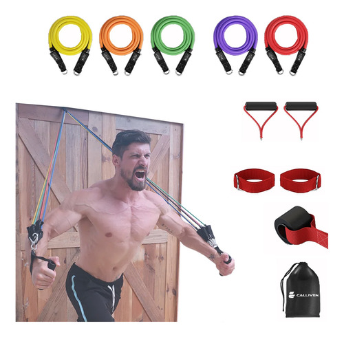 Cuerda De Resistencia Rally Cuerda Gimnasio Casa 14 Pcs 