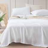 Grt Manta De Punto Gofre Tamano Queen Para Cama, Manta Suave