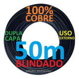 Cabo Rede Cat5e 50m Cobre Ftp Externo Dc Blindado Multitoc