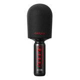 Microfone Bluetooth Lenovo M1 Karaokê Black C/auto Falante Cor Preto