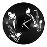 Reloj Corte Laser 3518 Musica Saxofonistas