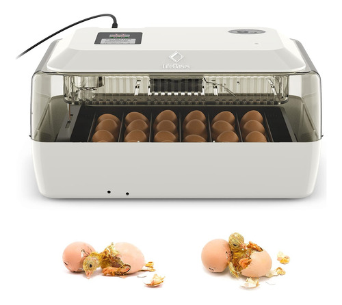Incubadora C/pantalla Digital; 24-60 Huevos; Hatching Time