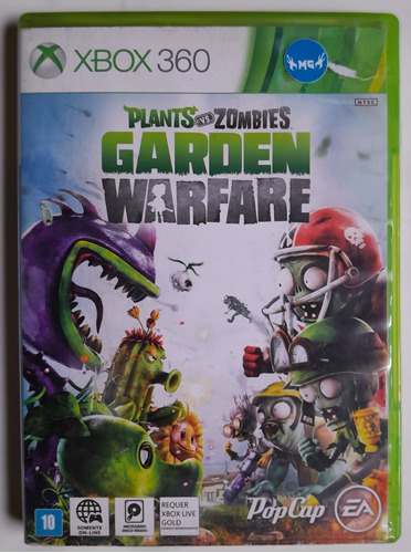 Jogo Plants Vs Zombies Garden Warfare Original Xbox 360 Cd.
