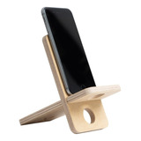 Woox Mini - Soporte Porta Stand Apoya Celular iPhone Madera 