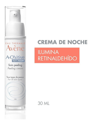 Avene A-oxitive Crema Noche Cuidado Peeling Facial X 30 Ml