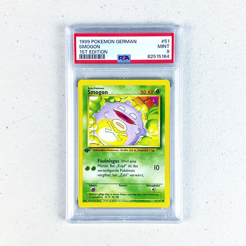 Psa 9 Aleman Koffin First Edition Base Set Carta Pokemon Tcg