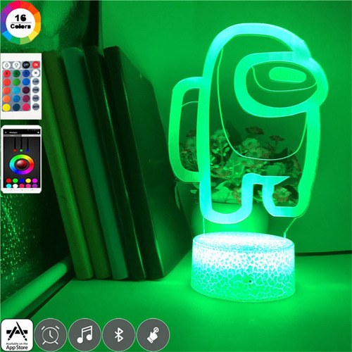 3d Luz Led Lámpara De Mesa De La Novedad 16 Cambio De Color