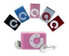 Mp3 Tipo Clip Mini Shuffle + Auriculares & Cable Usb