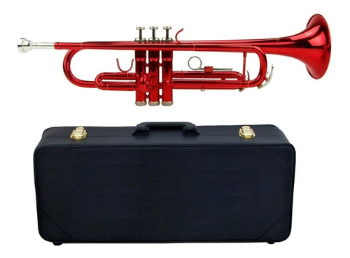 Trompeta Lincoln Jytr-1401rd Bb Roja Con Estuche 