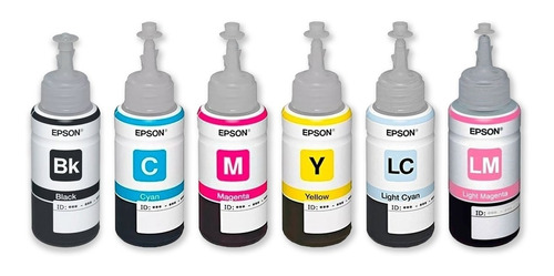 Kit Tintas Epson 673 T673 Original L800 L805 L810 L850 L1800