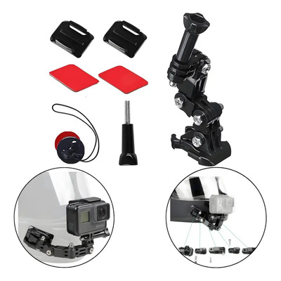 Dexano Soportes para Cascos Deportivos para Cámara de Acción GoPro – Compatibles con GoPro Hero 13\u002F12\u002F11\u002F10\u002F9\u002F8\u002F7, Insta360, DJI Osmo Action y Otras Cámaras Deportivas Universales, Color Negro | MercadoLibre