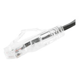 Cable De Parcheo Slim Utp Cat6a 0.5m Negro Diámetro Reducido