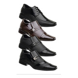 4 Pares Sapato Social Casual Masculino Moda Crente Sollano