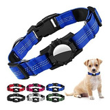 Collar Para Perro Porta Airtag Reflectivo X- Small Azul