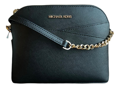 Bolsa Dama Michael Kors Original Jet Set Dome Md Black Cross