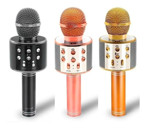 Microfono  Inalambrico Karaoke Bluetooth Parlante Usb 