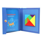 Juego Didactico Tangram 3d  Magnetico - Madera Para Niños 