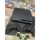 Sony Playstation 3 Slim 160gb Fat + Jogos + 3 Controles